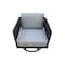 International Concepts Outdoor Patio Swivel Rocking Dining Chair with Cushion ODC-201SW - alternate 3